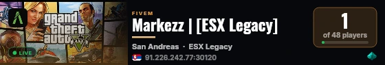 Markezz | [ESX Legacy] live status badge