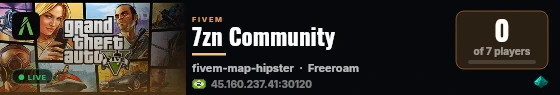 7zn Community live status badge