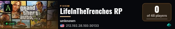 LifeInTheTrenches RP live status badge