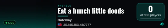 Eat a bunch little doods live status badge