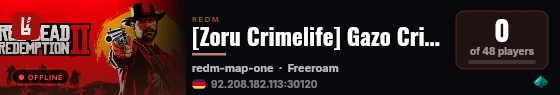 [Zoru Crimelife] Gazo Crimelife live status badge
