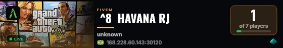  ^8  HAVANA RJ  live status badge