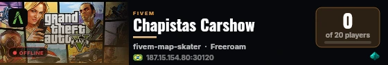 Chapistas Carshow live status badge