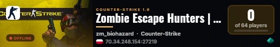 Zombie Escape Hunters | Elite XP live status badge