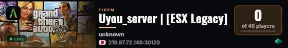 Uyou_server | [ESX Legacy] live status badge