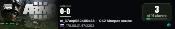 0-0 live status badge