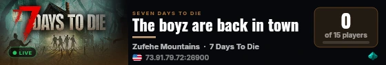 The boyz are back in town live status badge