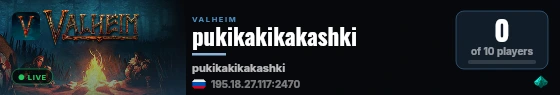 pukikakikakashki live status badge