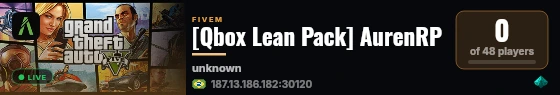 [Qbox Lean Pack] AurenRP live status badge
