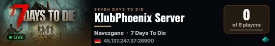KlubPhoenix Server live status badge