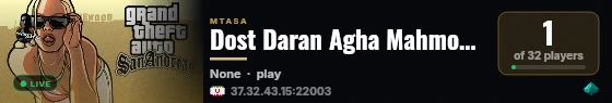 Dost Daran Agha MahmooD live status badge