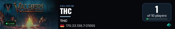 THC live status badge