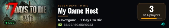 My Game Host live status badge