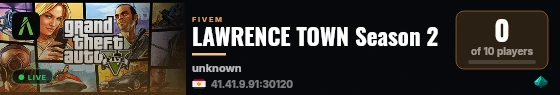 LAWRENCE TOWN Season 2 live status badge