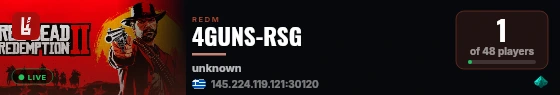 4GUNS-RSG live status badge