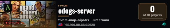odogs-server live status badge