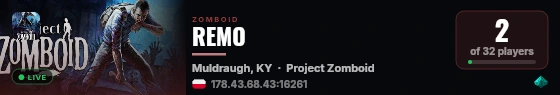 REMO live status badge