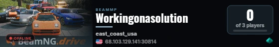 Workingonasolution live status badge