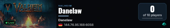 Danelaw live status badge