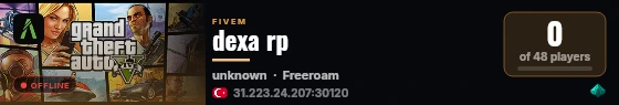 dexa rp live status badge