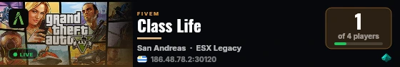 Class Life live status badge