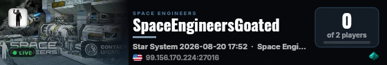 SpaceEngineersGoated live status badge