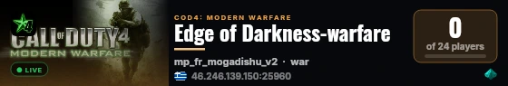 Edge of Darkness-warfare live status badge