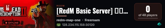 [RedM Basic Server] سيرفر تست live status badge