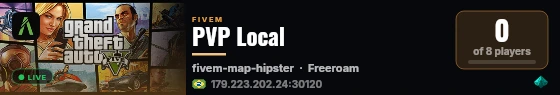 PVP Local live status badge