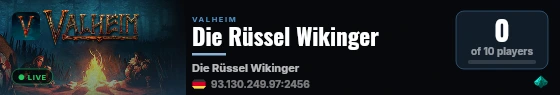 Die Rüssel Wikinger live status badge