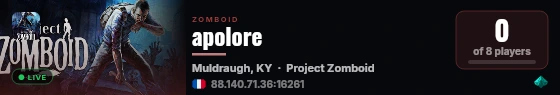 apolore live status badge