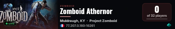 Zomboid Athernor live status badge