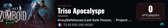 Triso Apocalyspe live status badge