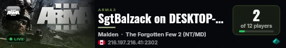SgtBalzack on DESKTOP-WIN11 live status badge