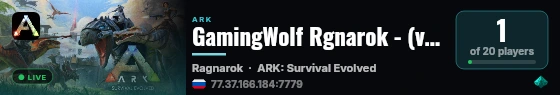 GamingWolf Rgnarok - (v361.7) live status badge
