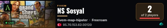 NS Sosyal live status badge