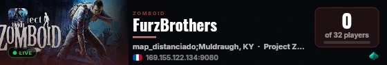 FurzBrothers live status badge