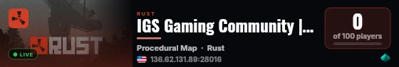 IGS Gaming Community | Vanilla+ | Monthly | No Team Limit live status badge
