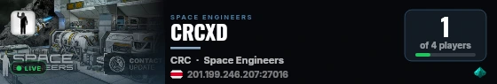CRCXD live status badge