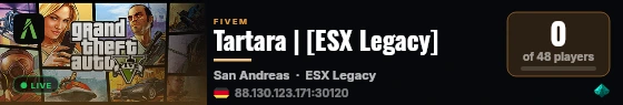 Tartara | [ESX Legacy] live status badge