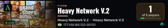 Heavy Network V.2 live status badge