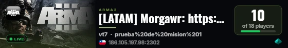 [LATAM] Morgawr: https://discord.gg/D4d3d3ekce live status badge
