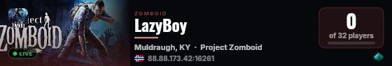 LazyBoy live status badge