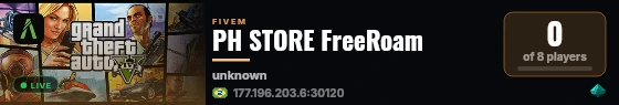 PH STORE FreeRoam live status badge