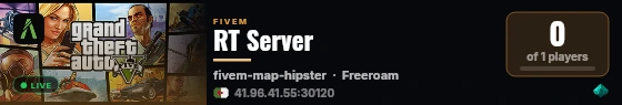RT Server live status badge