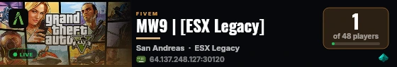 MW9 | [ESX Legacy] live status badge