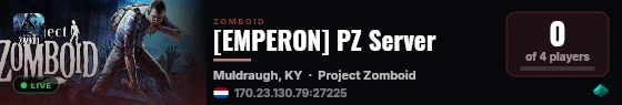 [EMPERON] PZ Server live status badge