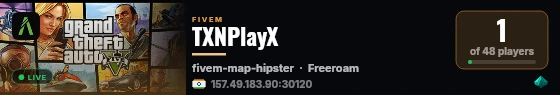 TXNPlayX live status badge