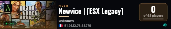 Newvice | [ESX Legacy] live status badge