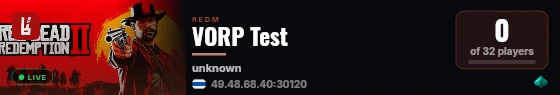[VORPCore] EDEN Test 2 live status badge